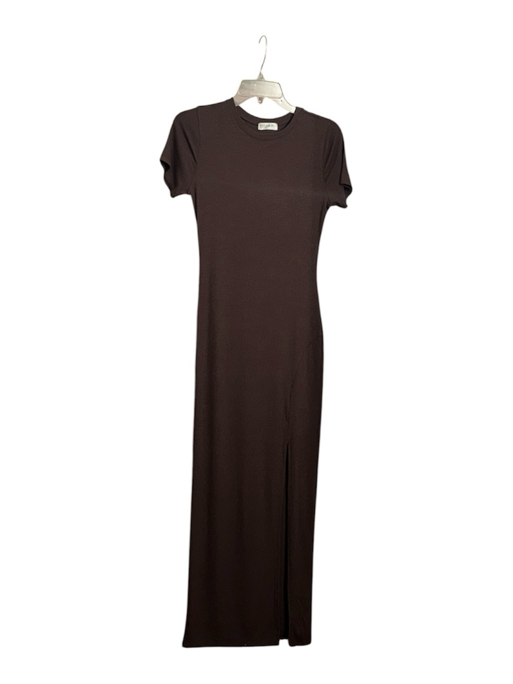 Chocolate Maxi Dress with Side Slit